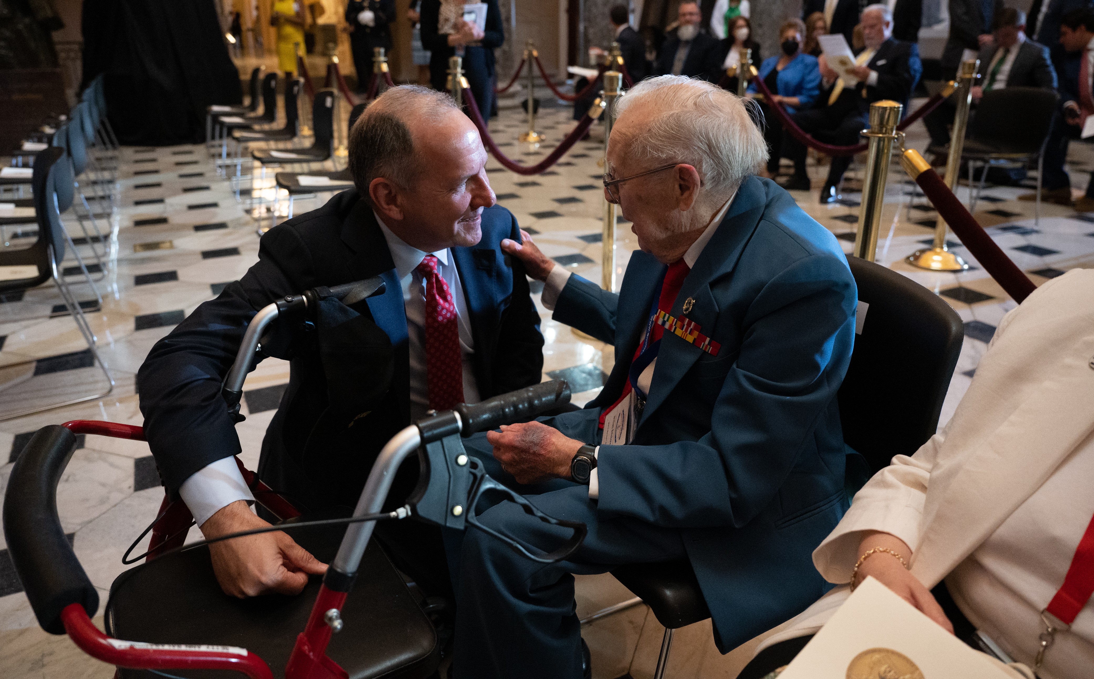 Rep. Smucker greets Mr. Balabanow.