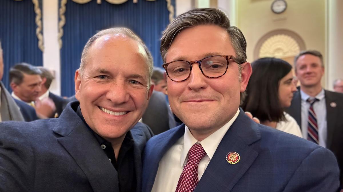 Rep. Smucker with Speaker Johnson. 