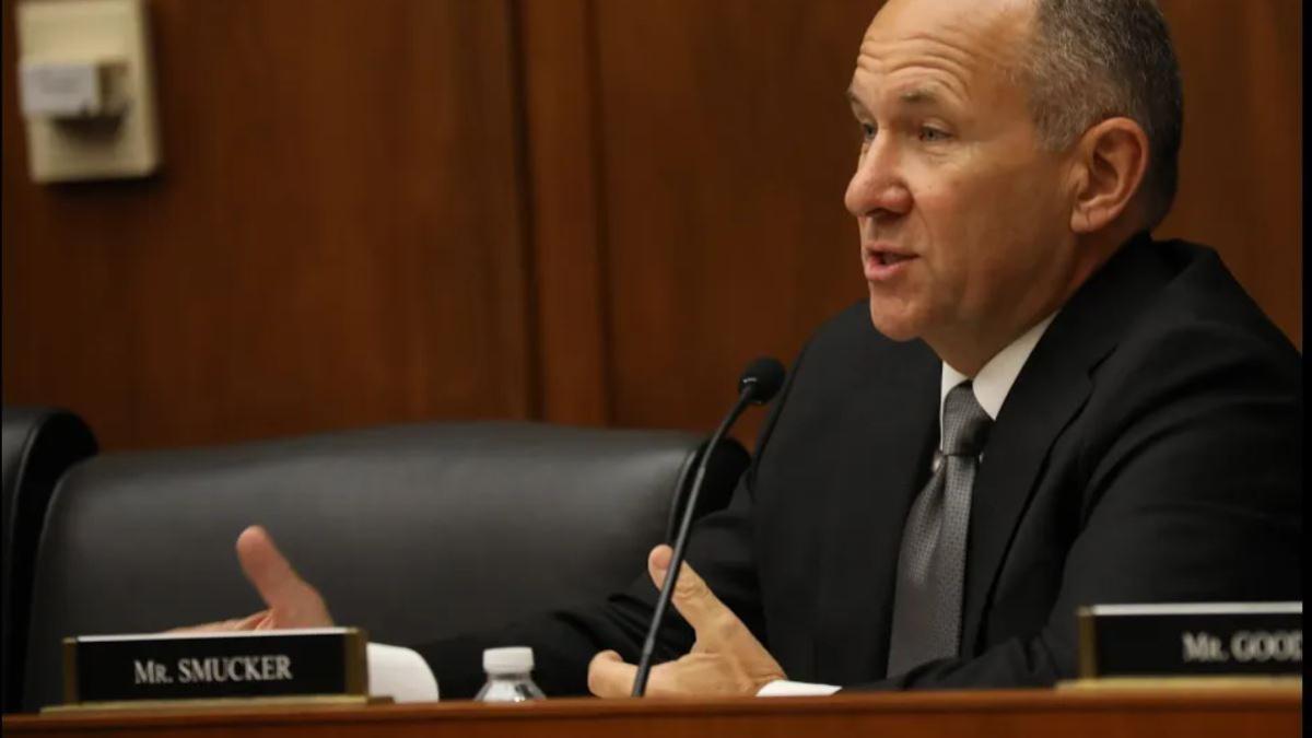 Rep. Smucker at a committee hearing. 