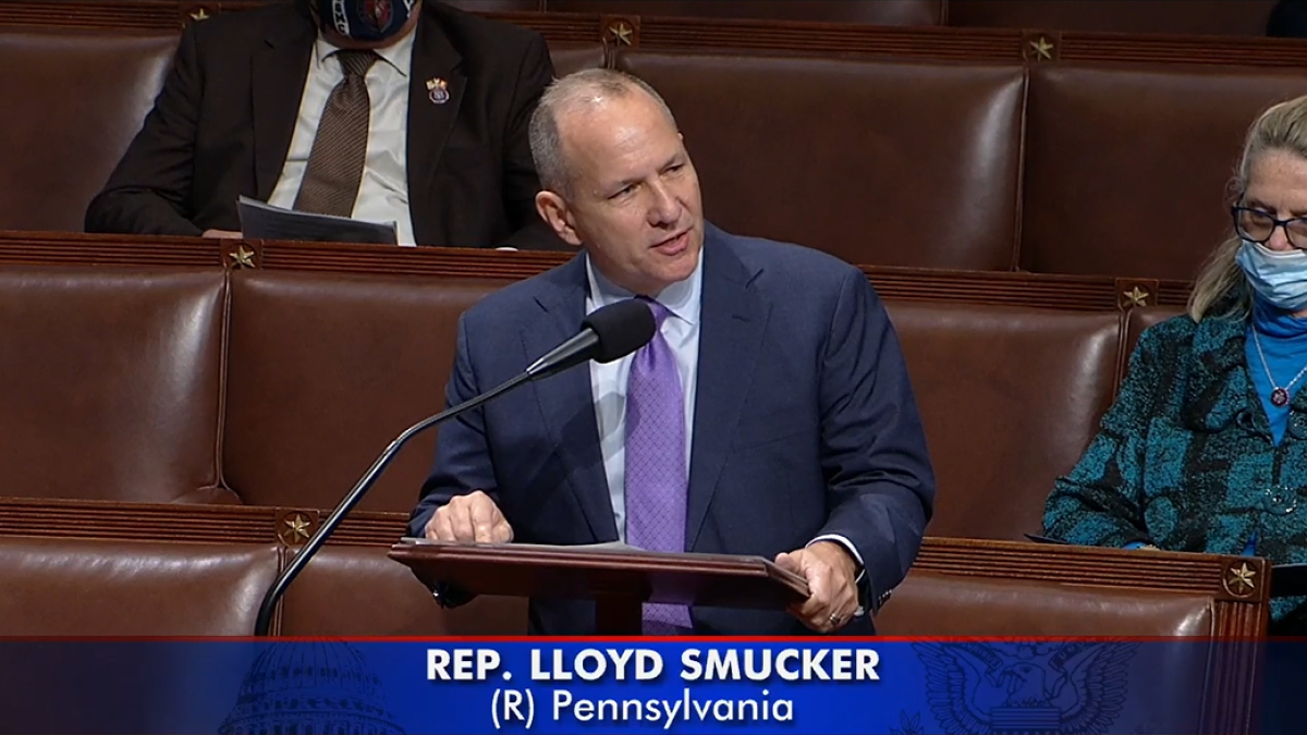 Rep. Smucker speaks on the House floor. 
