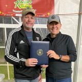 Rep. Smucker pictured with Glenn Stoltzfus, President of the Manheim Farm Show