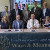 Rep. Snucker and testifiers at a recent roundtable. 