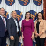 Rep. Smucker pictured with press conference participants.