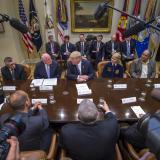 Luke Brubaker, of Brubaker Farms in Mount Joy, attended the "Farmers Roundtable" with President Trump and Agriculture Secretary Sonny Perdue