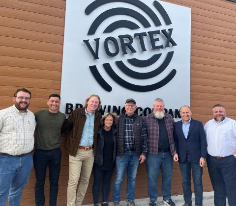 Rep. Smucker Visiting Vortex Brewing Company in New Freedom.