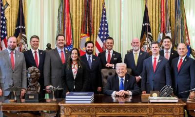 Rep. Smucker in the Oval Office with President Trump, others. 