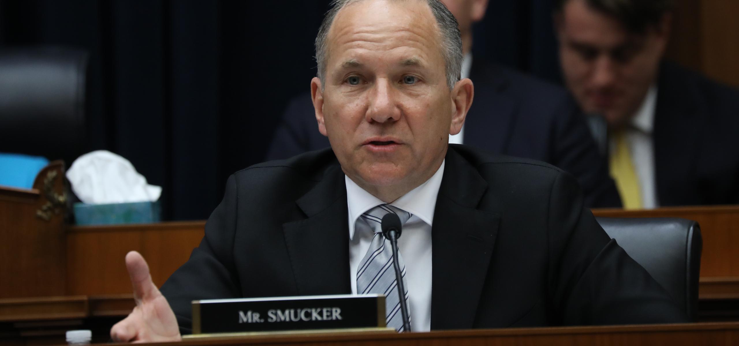 Rep. Smucker speaks at a hearing. 